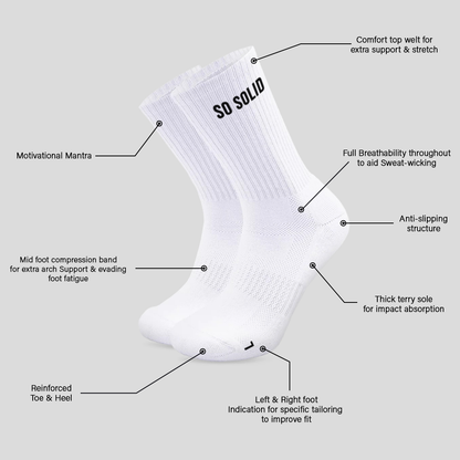 So Solid 24/7 Elite Performance Socks (2 pairs) - SO SOLID UK